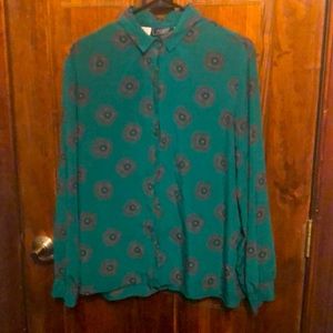 Vintage Green Blouse